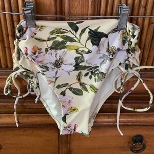 Floral High-Waisted Bikini Bottom